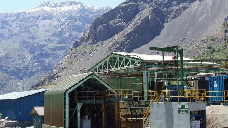 Kupfermine in den Bergen Chiles