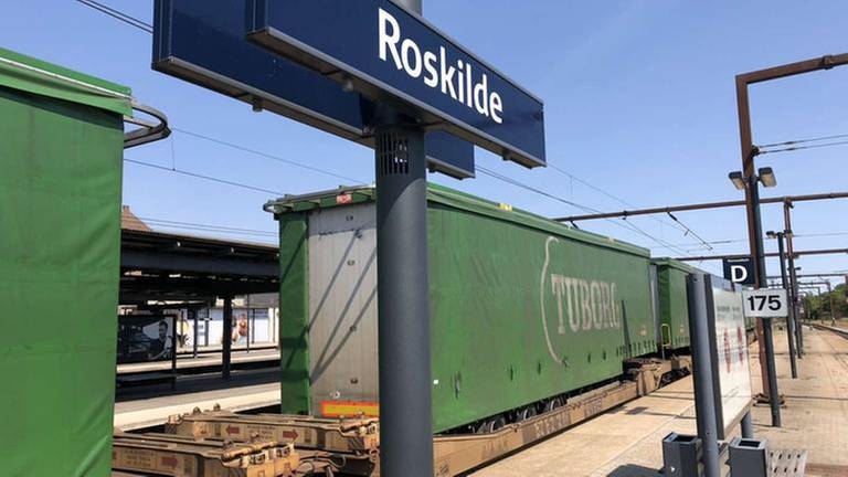 Wir haben endlich Roskilde erreicht.