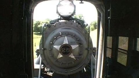Eine Baldwin-Lokomotive aus dem Jahr 1928.