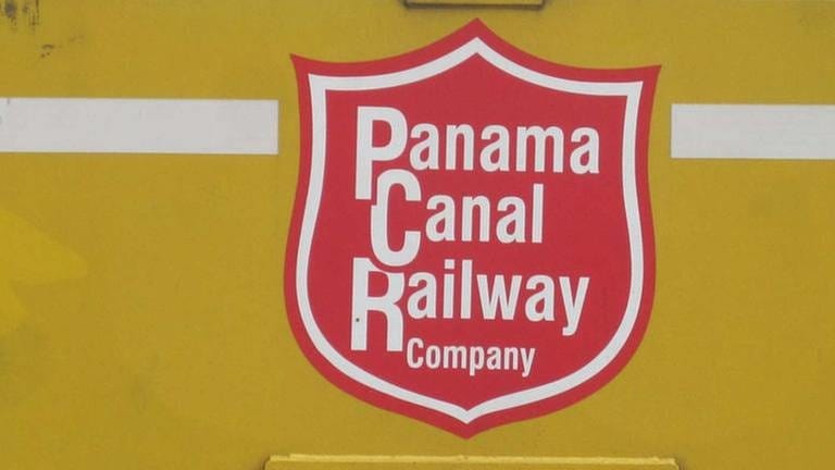 Das Logo der "Panama Canal Rail Company"
