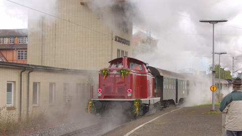 Diesellok 212 der Wieslauftalbahn