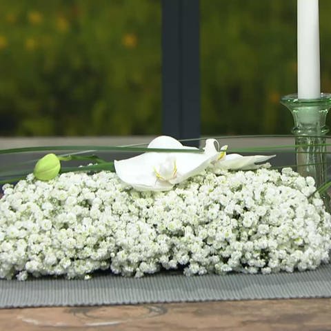 Blumen-Deko für die Hochzeit