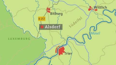 Karte Alsdorf